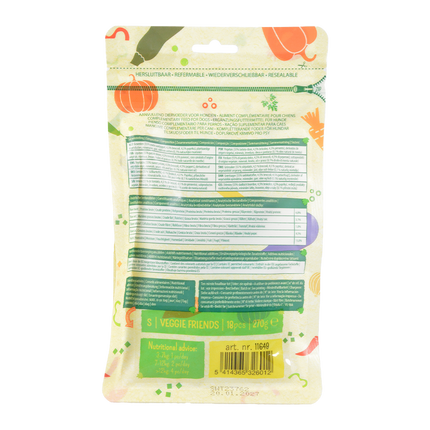 Garden Bites Veggie Friends 6cm Small Pouch - 18pk