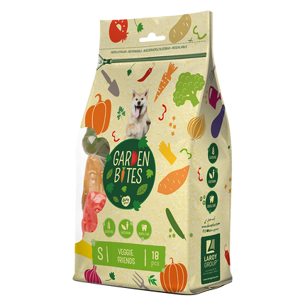 Garden Bites Veggie Friends 6cm Small Pouch - 18pk