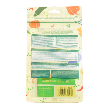Garden Bites Veggie Friends 11cm Large 3pk