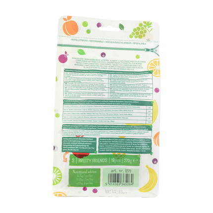 Garden Bites Fruity Friends 7cm Small Pouch - 18pk