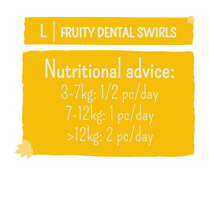 Garden Bites Fruity Dental Swirls 16cm Large Pouch - 15pk