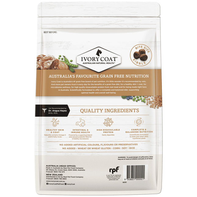 Ivory Coat - Grain Free Adult Dry Dog Food Lamb & Kangaroo (2kg)