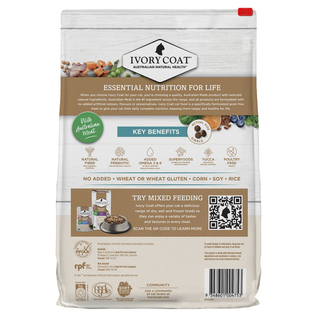 Ivory Coat - Grain Free Adult Dry Cat Food Ocean Fish & Salmon (4kg)