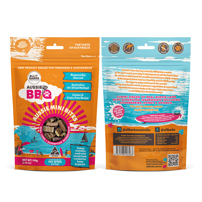 All Barks - Aussie Mini Bites Lamb & Superfoods (110g)
