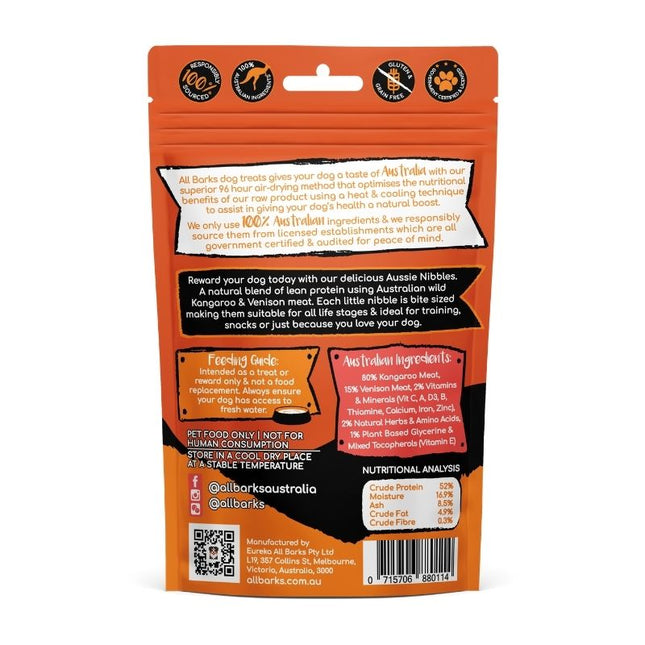 All Barks - Aussie Nibbles Kangaroo & Venison (100g)