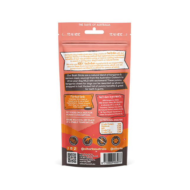 All Barks - Bush Sticks Kangaroo & Venison (110g)