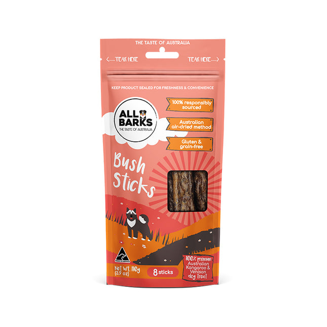 All Barks - Bush Sticks Kangaroo & Venison (110g)
