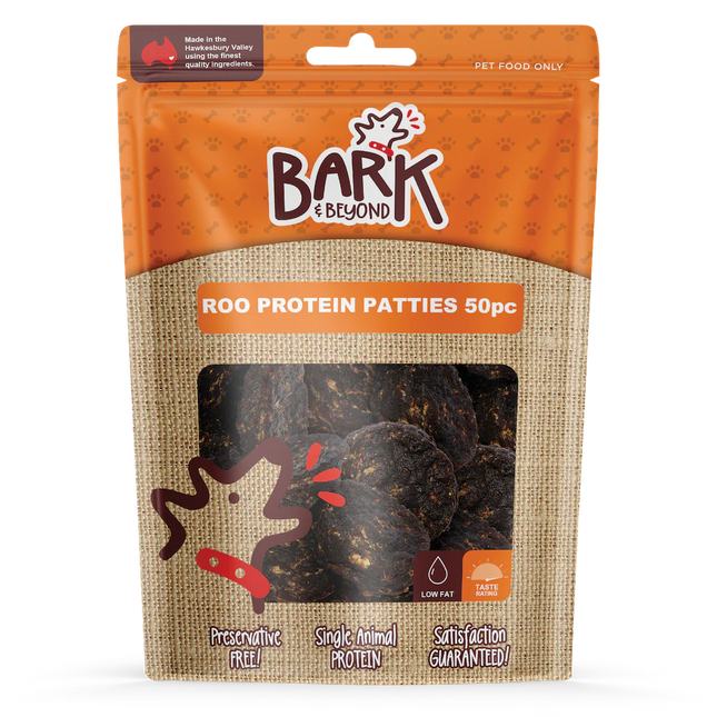 Bark & Beyond - Roo Protein Patties (50pk)