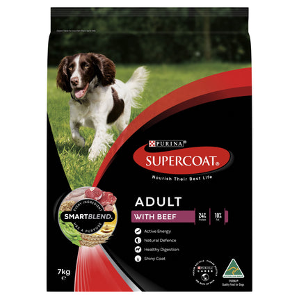 Supercoat Adult Dog with Beef 7kg