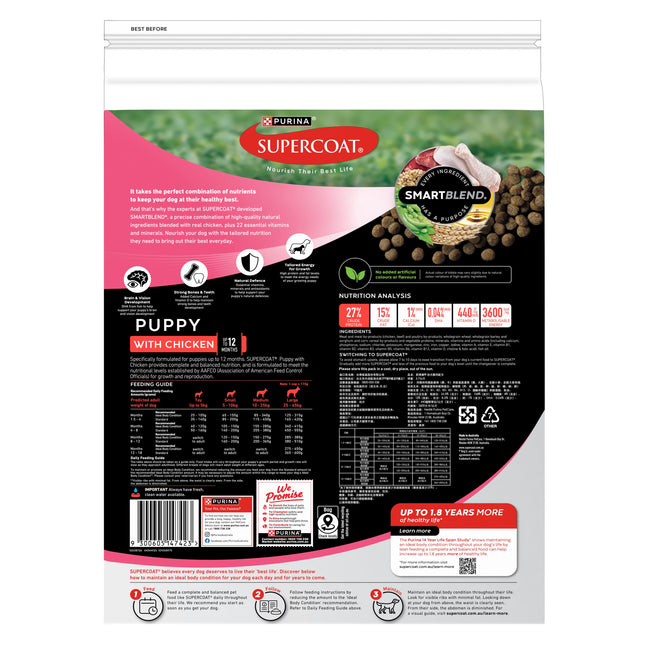 Supercoat Puppy with Chicken 6.7kg