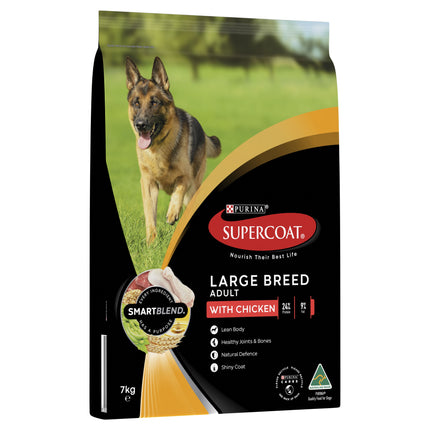 Supercoat Adult Large Breed Dog with Chicken 7kg