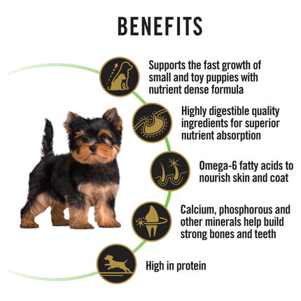 PRO PLAN Puppy Small & Toy Breed Chicken Dry Dog Food (2.5kg)