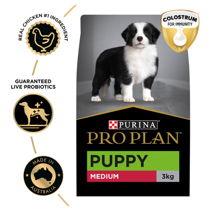 PRO PLAN Adult Medium Breed Chicken Dry Dog Food (3kg)