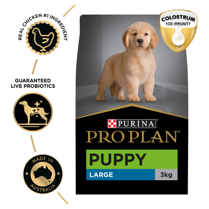 PRO PLAN Puppy Large Breed Chicken Dry Dog Food (3kg)