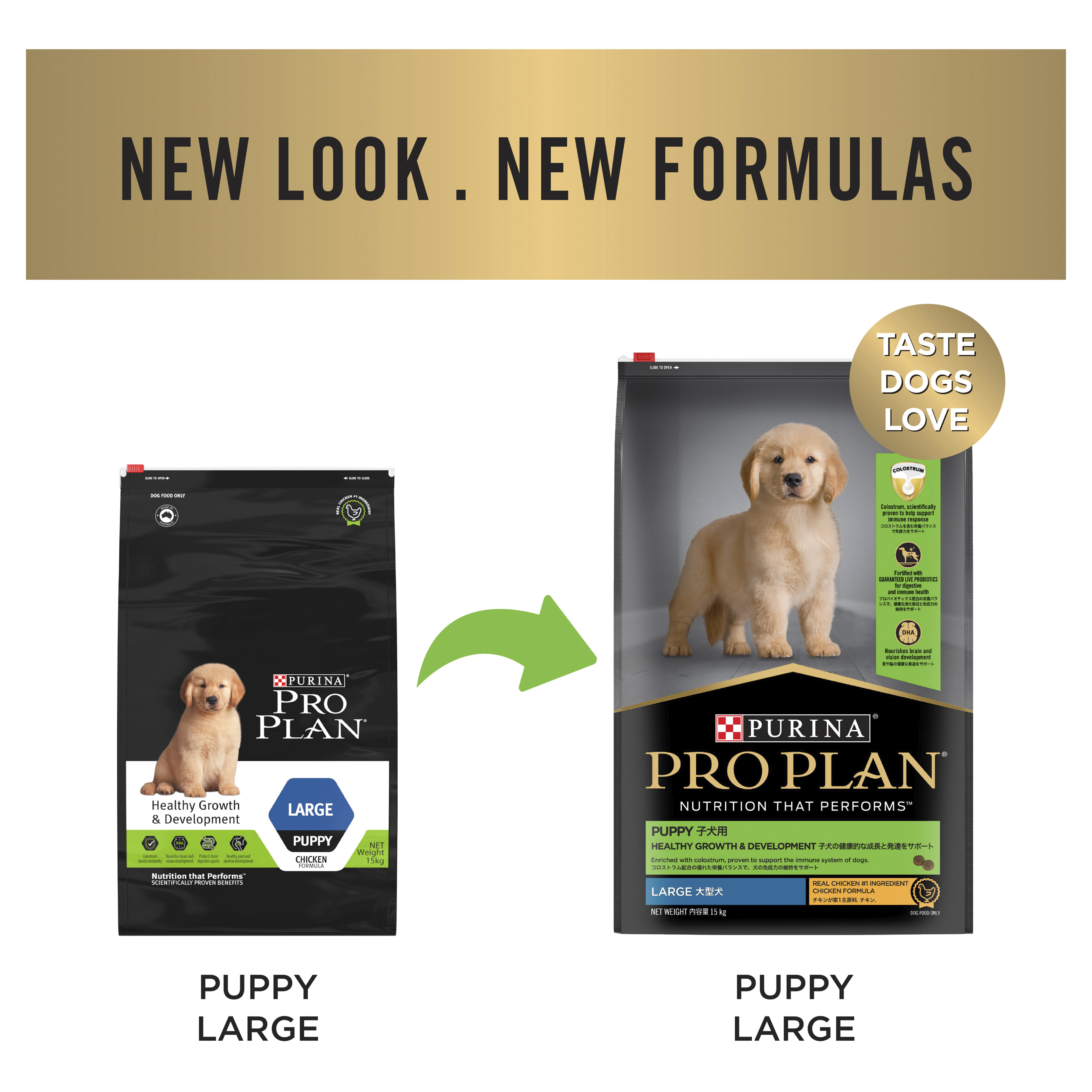 PRO PLAN Puppy Large Breed Chicken Dry Dog Food (15kg) – Pets Domain