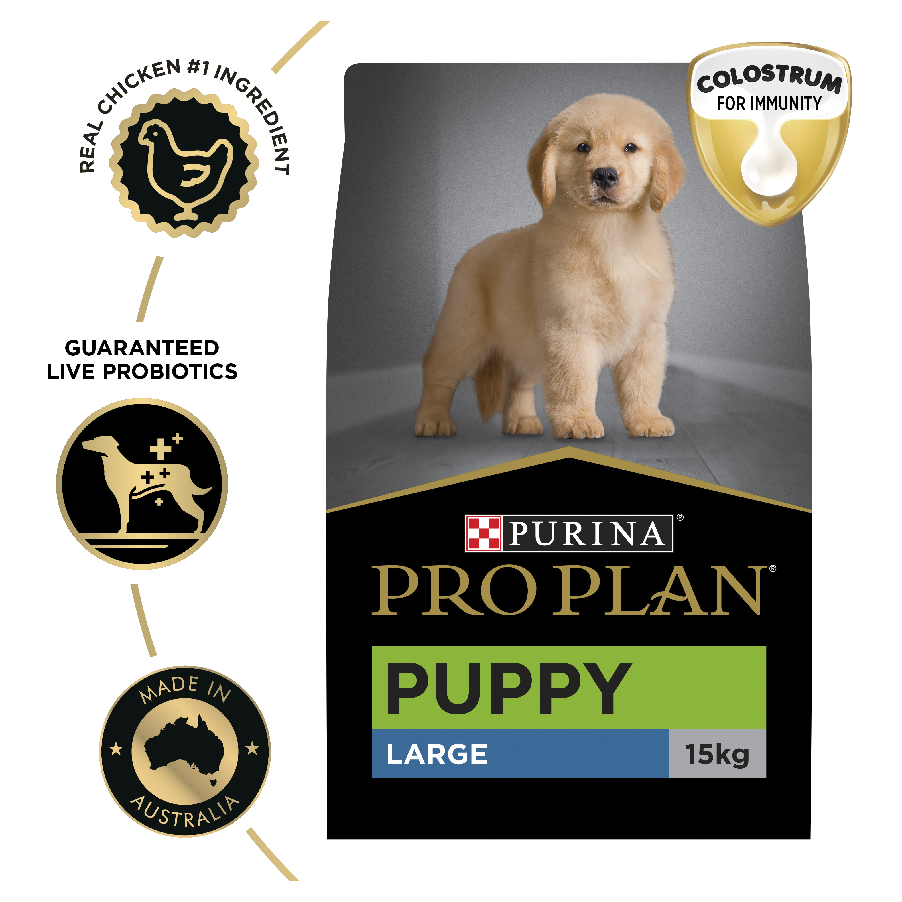 PRO PLAN Puppy Large Breed Chicken Dry Dog Food (15kg) – Pets Domain