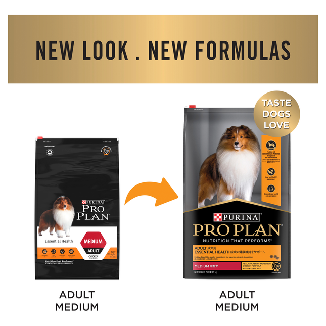 PRO PLAN Adult Medium Breed Chicken Dry Dog Food (15kg)