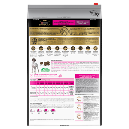 PRO PLAN Adult Sensitive Skin & Stomach Medium & Large Breed Dry Dog Food (12kg)