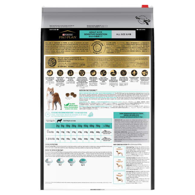 PRO PLAN Adult Sensitive Digestion Dry Dog Food (12kg)