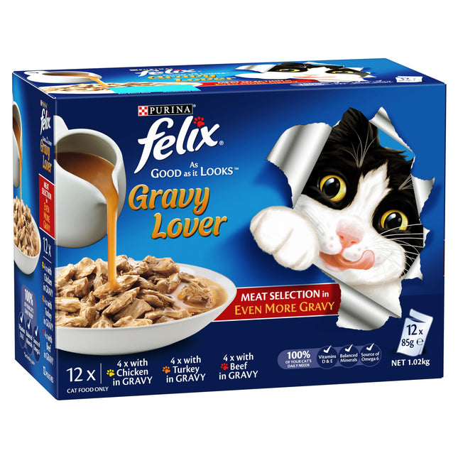 FELIX AGAIL Gravy Lovers Meat Selection 85g 12pk