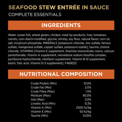 PRO PLAN Cat Essentials Seafood Variety Pack 12x85g