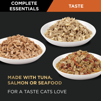 PRO PLAN Cat Essentials Seafood Variety Pack 12x85g