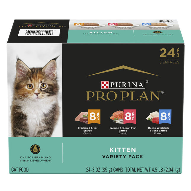 PRO PLAN Kitten Variety Pack 24x85g