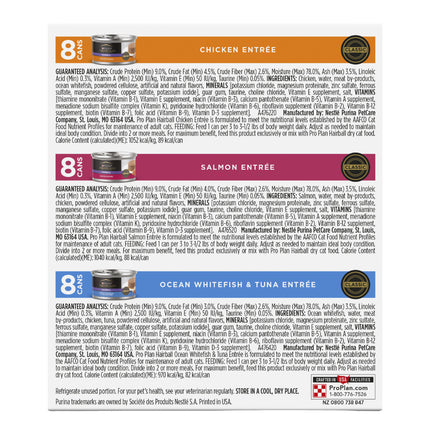 PRO PLAN Cat Hairball Variety Pack 24x85g