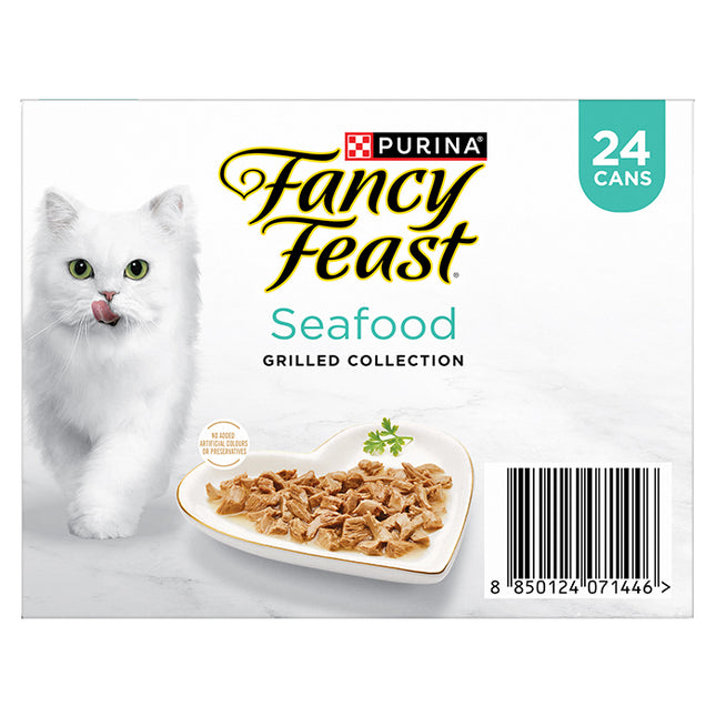 FANCY FEAST - Adult Classic Seafood Grilled Collection Wet Cat Food (85g x 24pk)