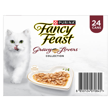 FANCY FEAST - Adult Gravy Lovers Poultry & Beef Collection Wet Cat Food (85g x 24pk)