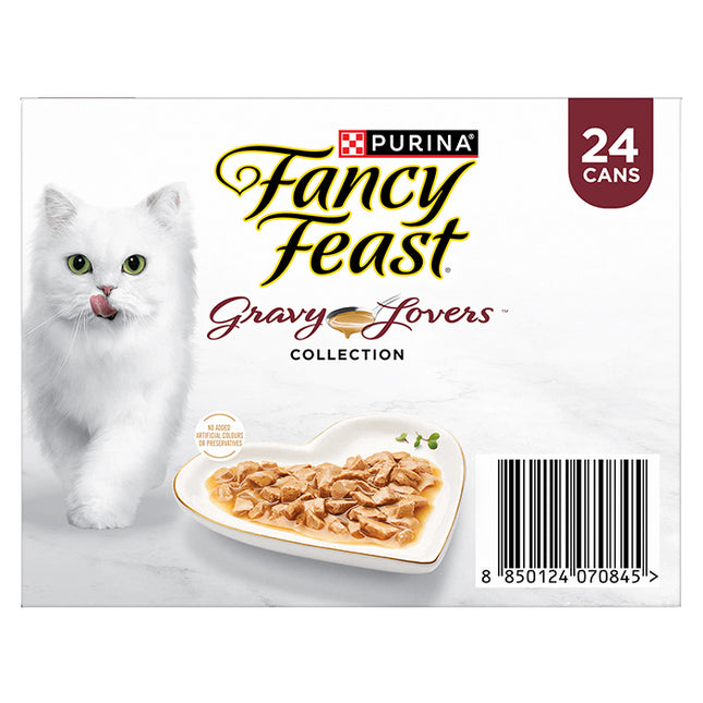 FANCY FEAST - Adult Gravy Lovers Poultry & Beef Collection Wet Cat Food (85g x 24pk)