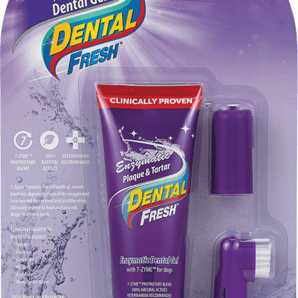 Dental Fresh - Enzymatic Plaque & Tartar Dental Gel with Finger Brush (70g)