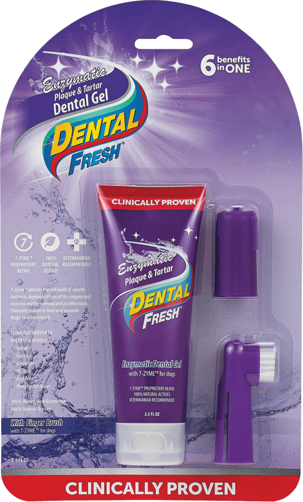 Dental Fresh - Enzymatic Plaque & Tartar Dental Gel with Finger Brush (70g)