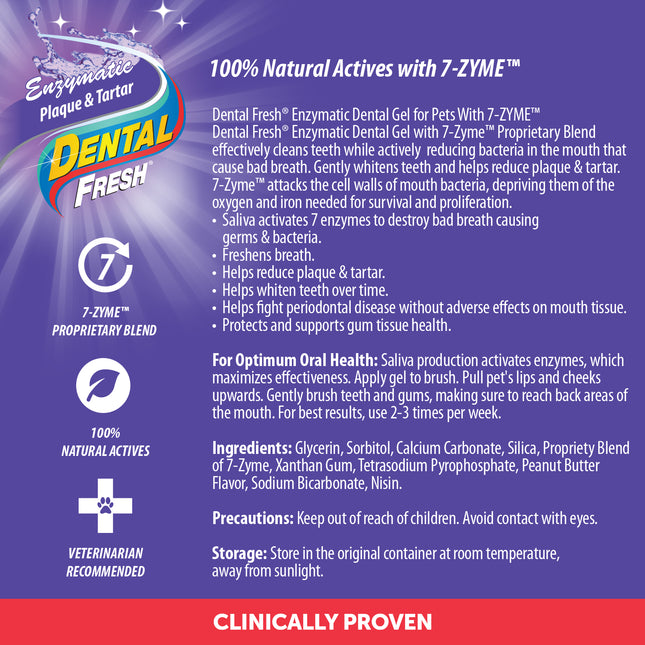 Dental Fresh - Enzymatic Plaque & Tartar Dental Gel with Finger Brush (70g)