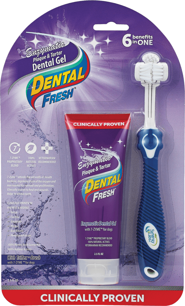 Dental Fresh - Enzymatic Plaque & Tartar Dental Gel with Triflex Brush (70g)