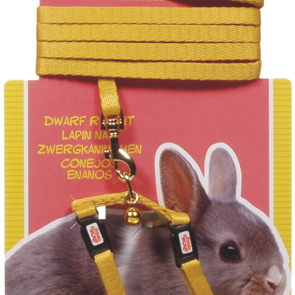 Living World - Dwarf Rabbit Harness & Lead Set (Yellow)