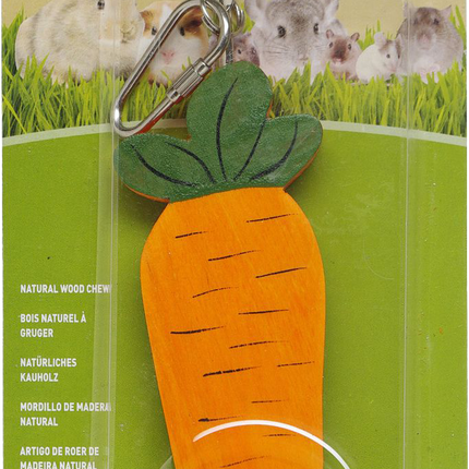 Living World - Large Carrot on Stick Wood Chew
