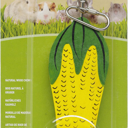 Living World - Large Corn Cob on Stick Wood Chew