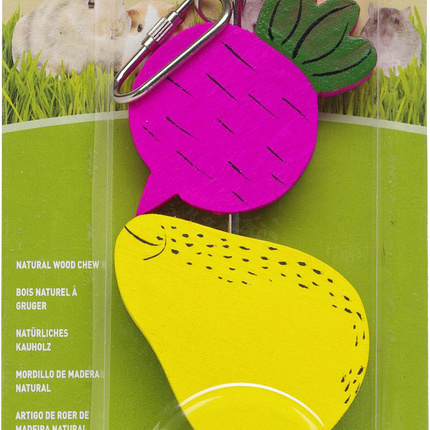 Living World - Beet and Pear on Stick Wood Chew