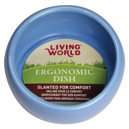 Living World - Ceramic Pet Dish (Blue) (420ml)