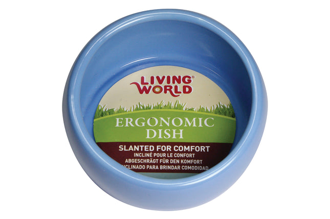 Living World - Ceramic Pet Dish (Blue) (420ml)