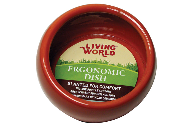 Living World - Ceramic Pet Dish (Terracotta) (420ml)