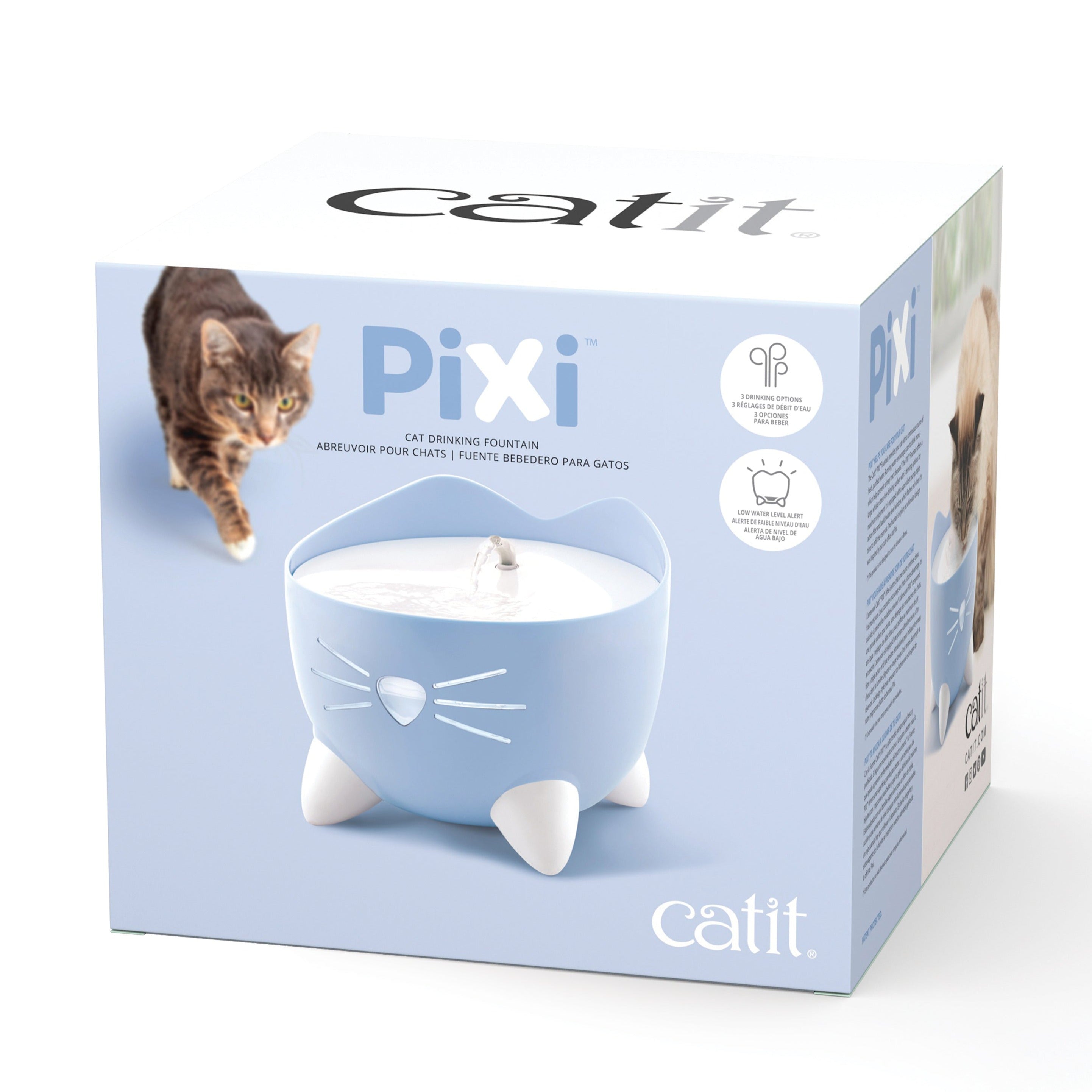 Catit Pixi Cat Drinking Fountain (Light Blue) – Pets Domain