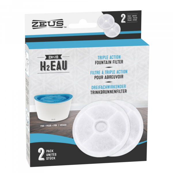 Zeus - H2Eau Dog Drinking Fountain Triple Action Cartridge (2pk)
