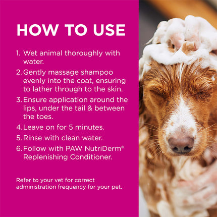 PAW MediDerm Gentle Medicated Shampoo for Dogs 200ml