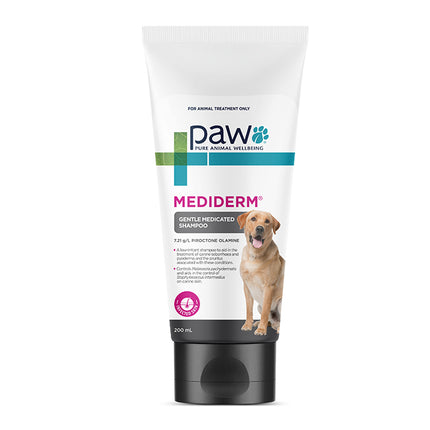 PAW MediDerm Gentle Medicated Shampoo for Dogs 200ml