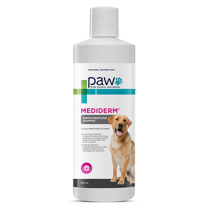PAW MediDerm Gentle Medicated Shampoo for Dogs 500ml