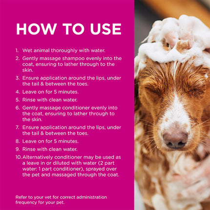 PAW Medi-NutriDerm Infected Skin Shampoo & Conditioner Duo Pack for Dogs and Cats 2x200ml