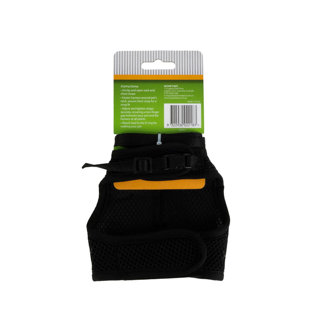 Peckish Small Animal Harness and Lead Black - Small