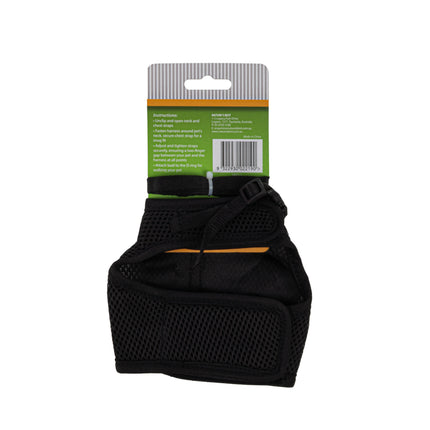 Peckish Small Animal Harness and Lead Black - Large